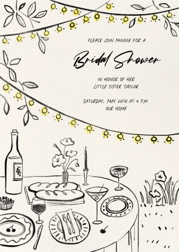 Under the Lights - Bridal Shower Invitation by Paperless Post