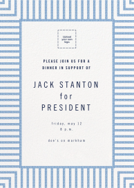Seersucker Stripe - Fundraiser Invitation by kate spade new york
