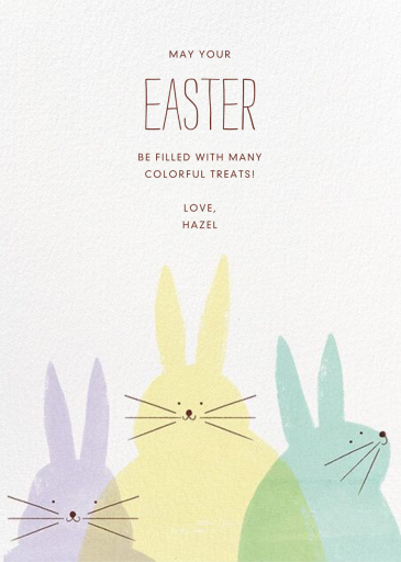 Bunny Bunnies - Easter Card by Paperless Post