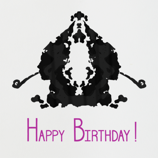 Rorschach Birthday Silhouette - Birthday Card by Paperless Post