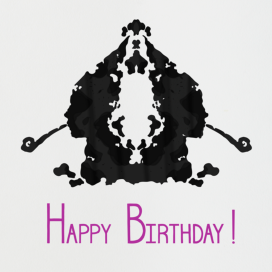 Rorschach Birthday Silhouette by Paperless Post