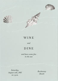 Waves and Seashells - Summer Party Invitation by Paperless Post