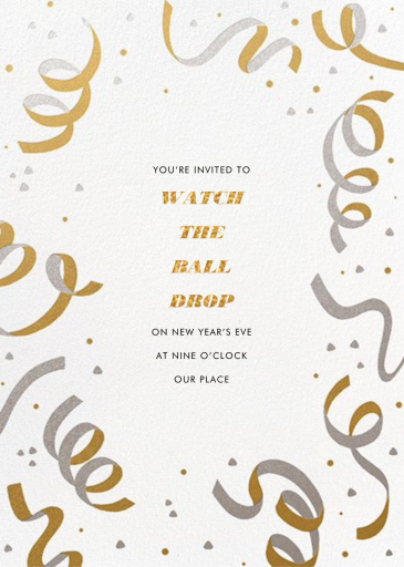 Confetti and Streamers - New Year's Eve Invitation by Paperless Post