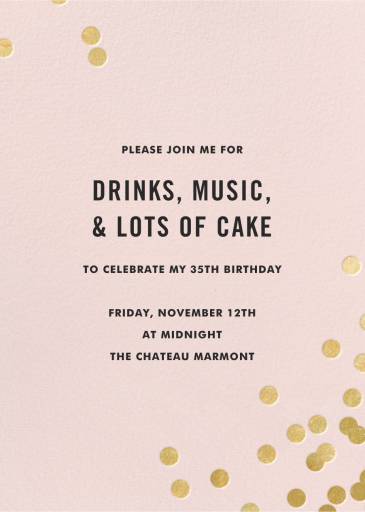 Confetti (Invitation) - Party Invitation by kate spade new york