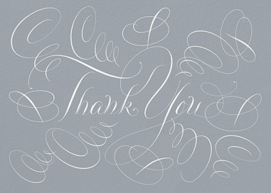 Thank You with Flair - Thank You Card by Bernard Maisner
