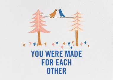 Birds Married Fifty Years - Anniversary Card by Mr. Boddington's Studio