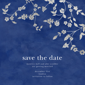 Floral Trellis II - Save The Date - Save the Date by Oscar de la Renta