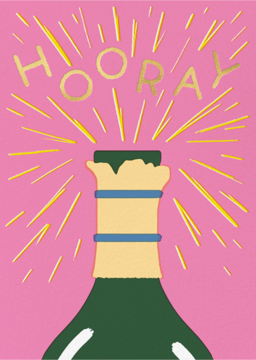 Champagne Burst (Elena Boils) - Congratulations Card by Wrap