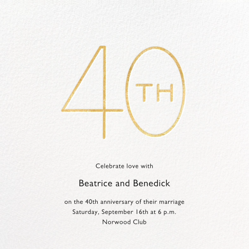 Decade - Anniversary Invitation by Paperless Post