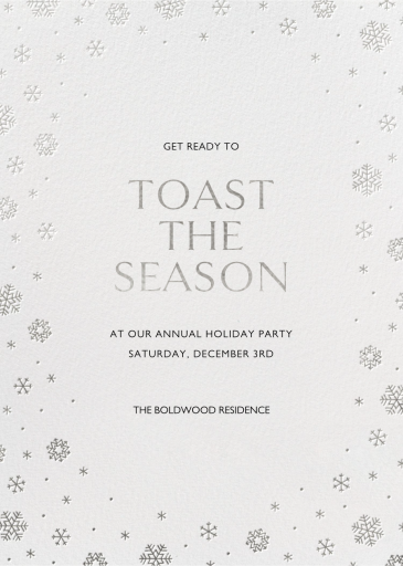 White Out - Ivory - Holiday Save the Date by Paperless Post