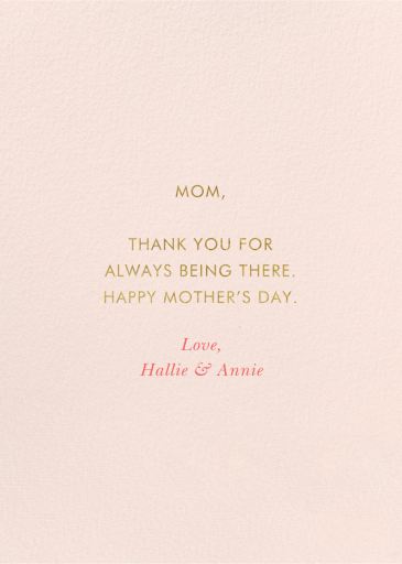 World’s Greatest Mom - Mother's Day Card by Rifle Paper Co. - Back