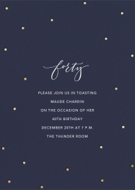 Milestone Dots - 40th Birthday Invitation by Sugar Paper