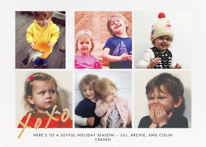 With Hugs and Kisses (Photo) - New Year's Card by Linda and Harriett