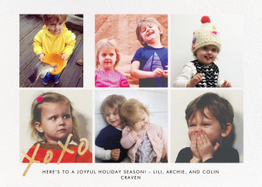 With Hugs and Kisses (Photo) - New Year's Card by Linda and Harriett