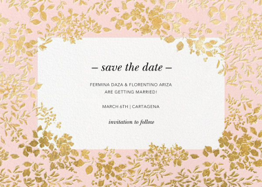 Richmond Park (Save the Date) by Oscar de la Renta
