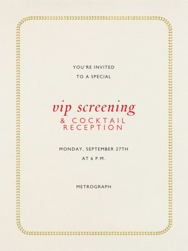 Leaf Inner Bevel Border - Business Event Invitation by Paperless Post
