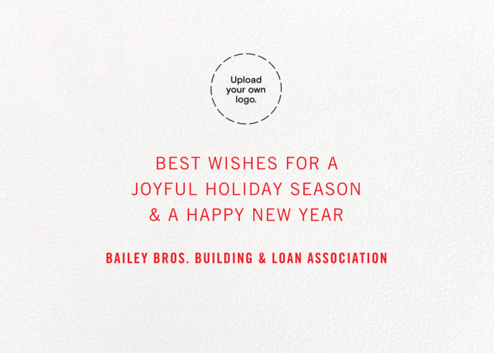 Signature Holidays - New Year's Card by Paperless Post - Back