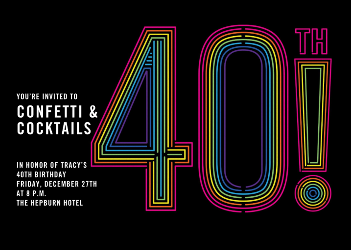 Neon Exclamation - Invitation by Paperless Post