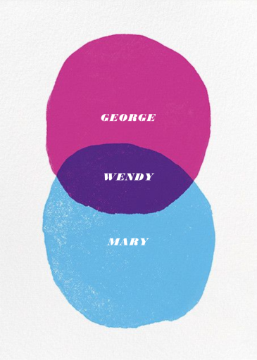 One Plus One Equals Three - Greeting Card by Paperless Post