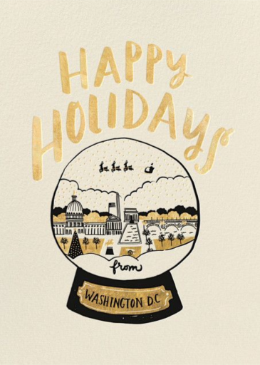 Snow Globe Hello!Lucky - Holiday Card by Hello!Lucky