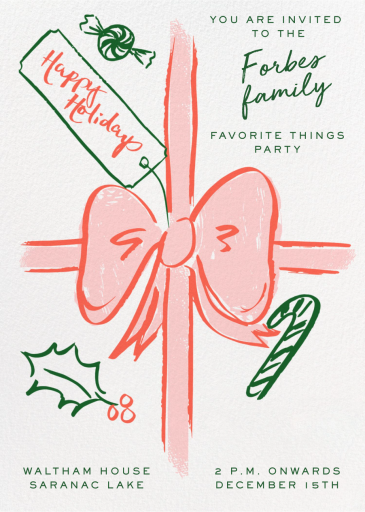 Holiday Gift - Invitation by Pulp Templates Co.