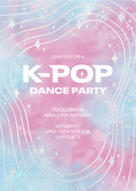 K-Pop Dance Party by Paperless Post