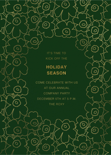Meadow Border - Corporate Holiday Party Invitation by Marimekko