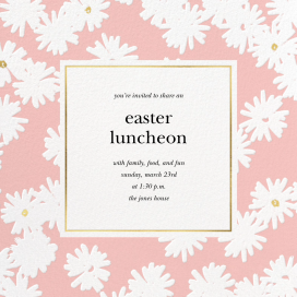 Embossed Daisies - Easter Invitation by kate spade new york