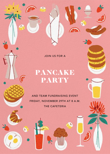 Brunch Buffet - Pancake Breakfast Invitation by Paperless Post