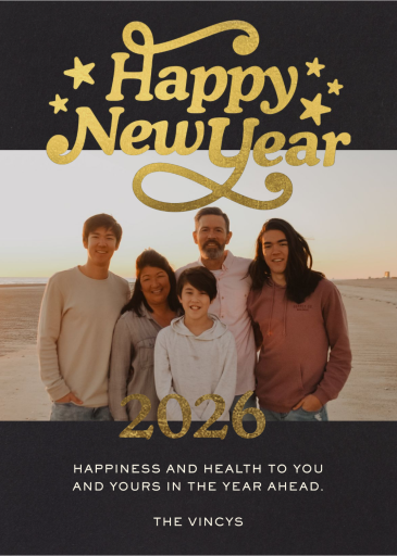 Great Glyph - New Year's Card by Paperless Post