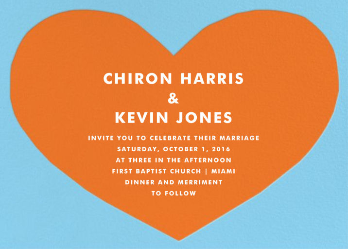 Heart Indigo Bunting - Valentine's Day Invitation by The Indigo Bunting