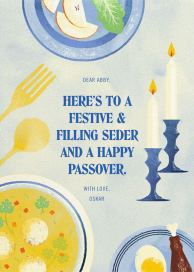 Seder Scene - Passover Card by Paperless Post