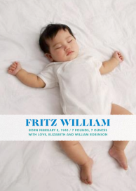 Baby Band (Photo) - Birth Announcement by Paperless Post