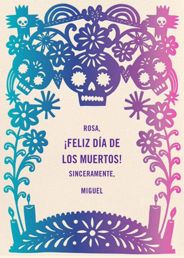 Great Gradient - Día de los Muertos Card by Hello!Lucky