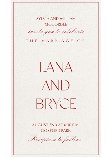 Wedding Eve - Wedding Invitation by Paperless Post