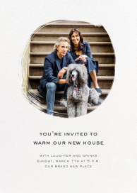 Painted Circle (Photo) - Housewarming Invitation by Paperless Post