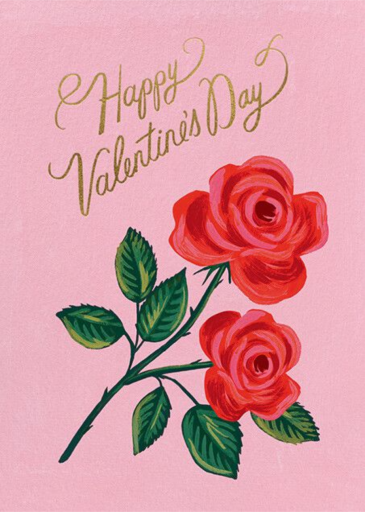 Roses are Red - Valentine's Day Card by Rifle Paper Co.