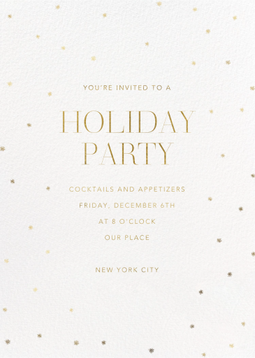 Tiny Snowflakes - Invitation by Sugar Paper