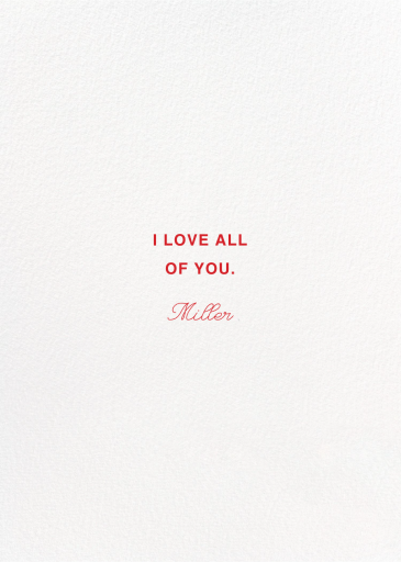 You're My Bag (Lonely Palm Ranch) - Valentine's Day Card by Red Cap Cards - Back