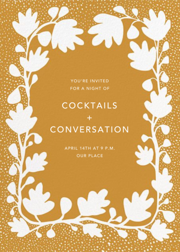 Ficus - Cocktail Party Invitation by Linda and Harriett