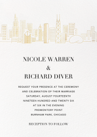 Skyline View - Wedding Invitation by Paperless Post