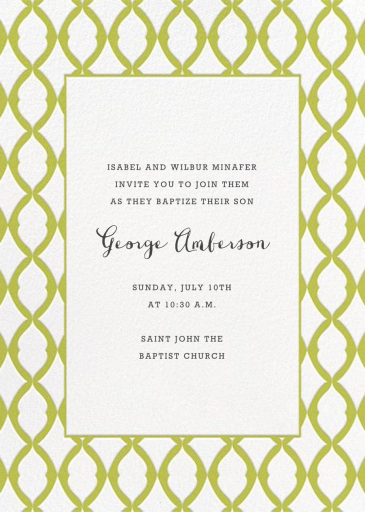 Lady Bexborough - Baptism & Christening Invitation by Paperless Post