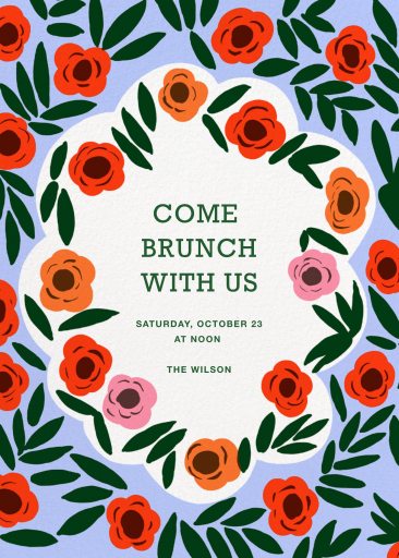 Floral Garden Sip & Shower Invitation