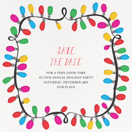 This Line is Tangled - Holiday Save the Date by Mr. Boddington's Studio