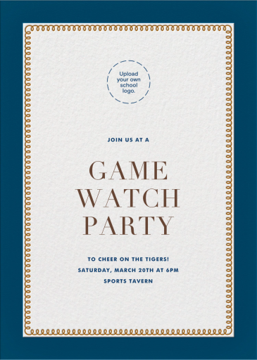 Bold Line (Tall) - Alumni Event Invitation by The Indigo Bunting