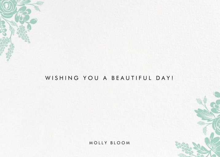 Heather and Lace (Photo Stationery) - Stationery by Rifle Paper Co. - Back