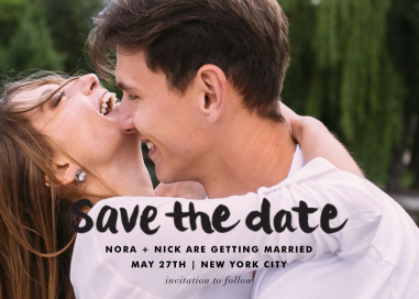 Stroke of Genius - Save the Date by Linda and Harriett