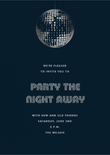 Disco by Paperless Post