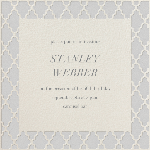 Marrakesh - Birthday Invitation by Paperless Post