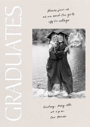 Grad Duo - Invitation by Paperless Post